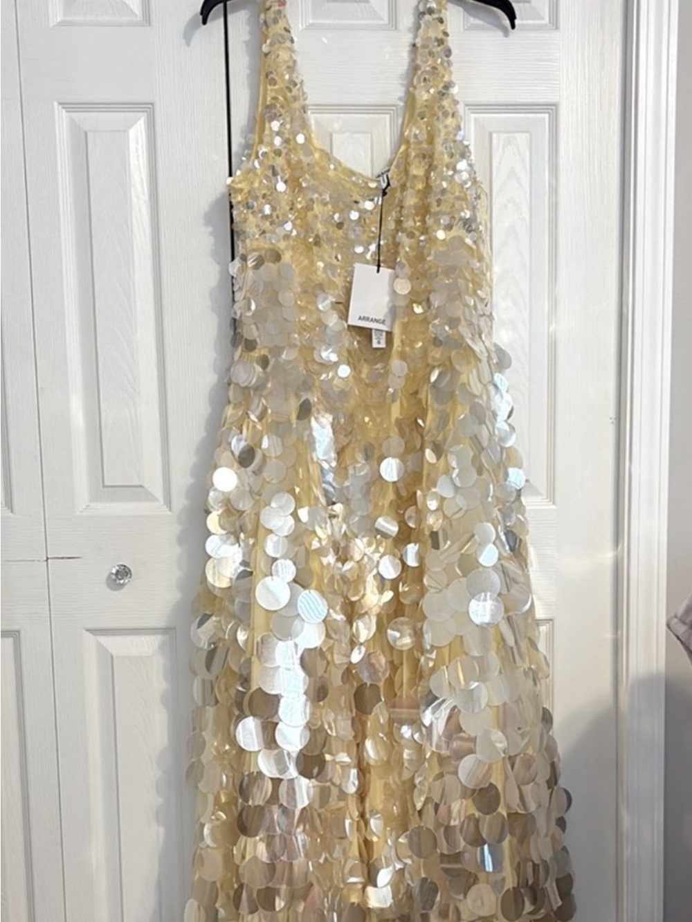 ASOS Curve Gold Sequin Maxi Dress - Picture 1 of 3